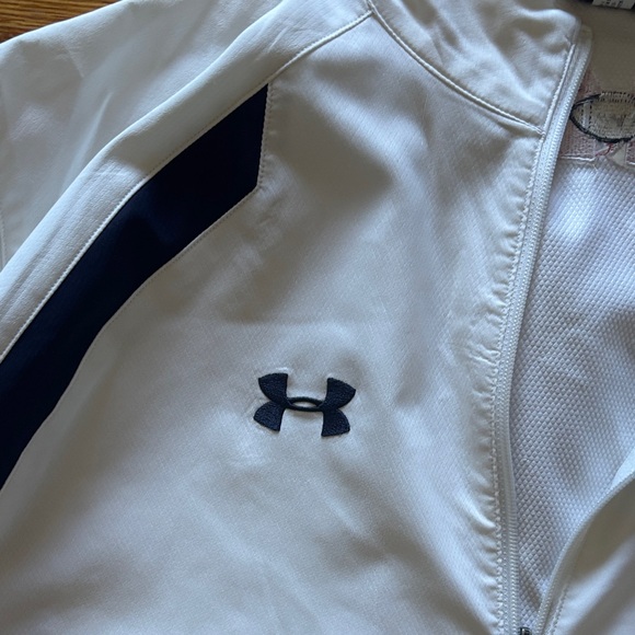 Under Armour White Jacket with Blue Details - Picture 3 of 5